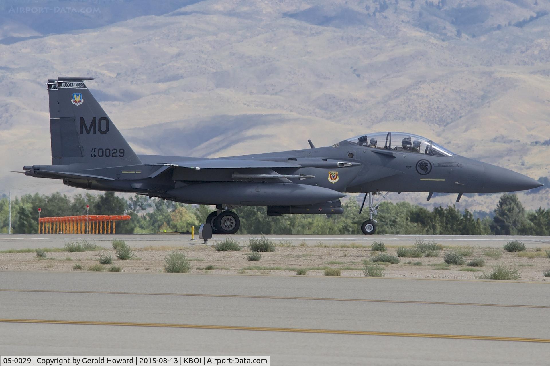 05-0029, 2005 Boeing F-15SG Strike Eagle C/N SG29, Starting take off roll on RWY 10R.