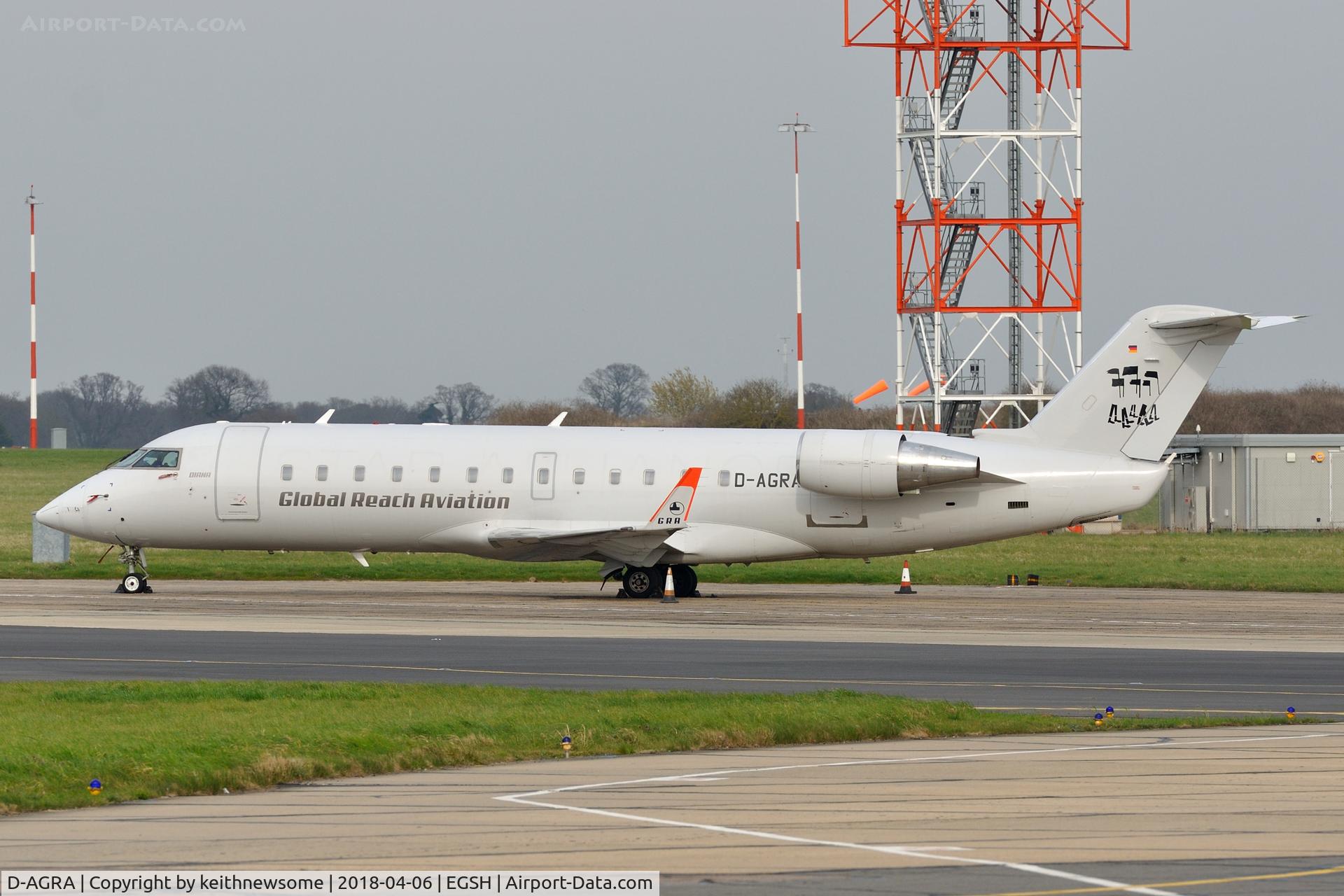 D-AGRA, 2000 Canadair CRJ-200LR (CL-600-2B19) C/N 7384, Aston Villa team coach.