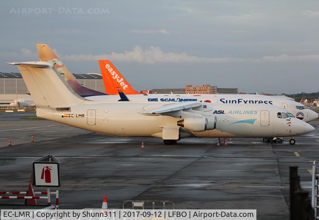 EC-LMR, 1989 British Aerospace BAe.146-300 C/N E3151, Parked at the Cargo apron...