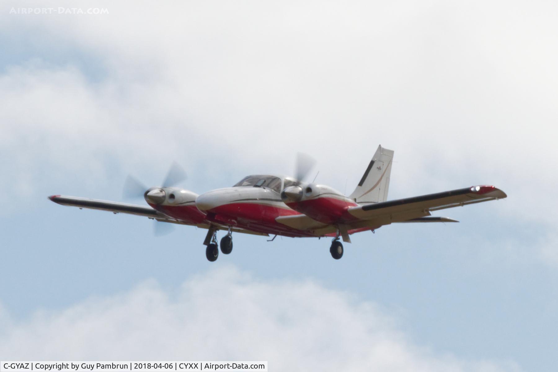 C-GYAZ, 2002 Piper PA-34-220T Seneca C/N 3449244, Landing