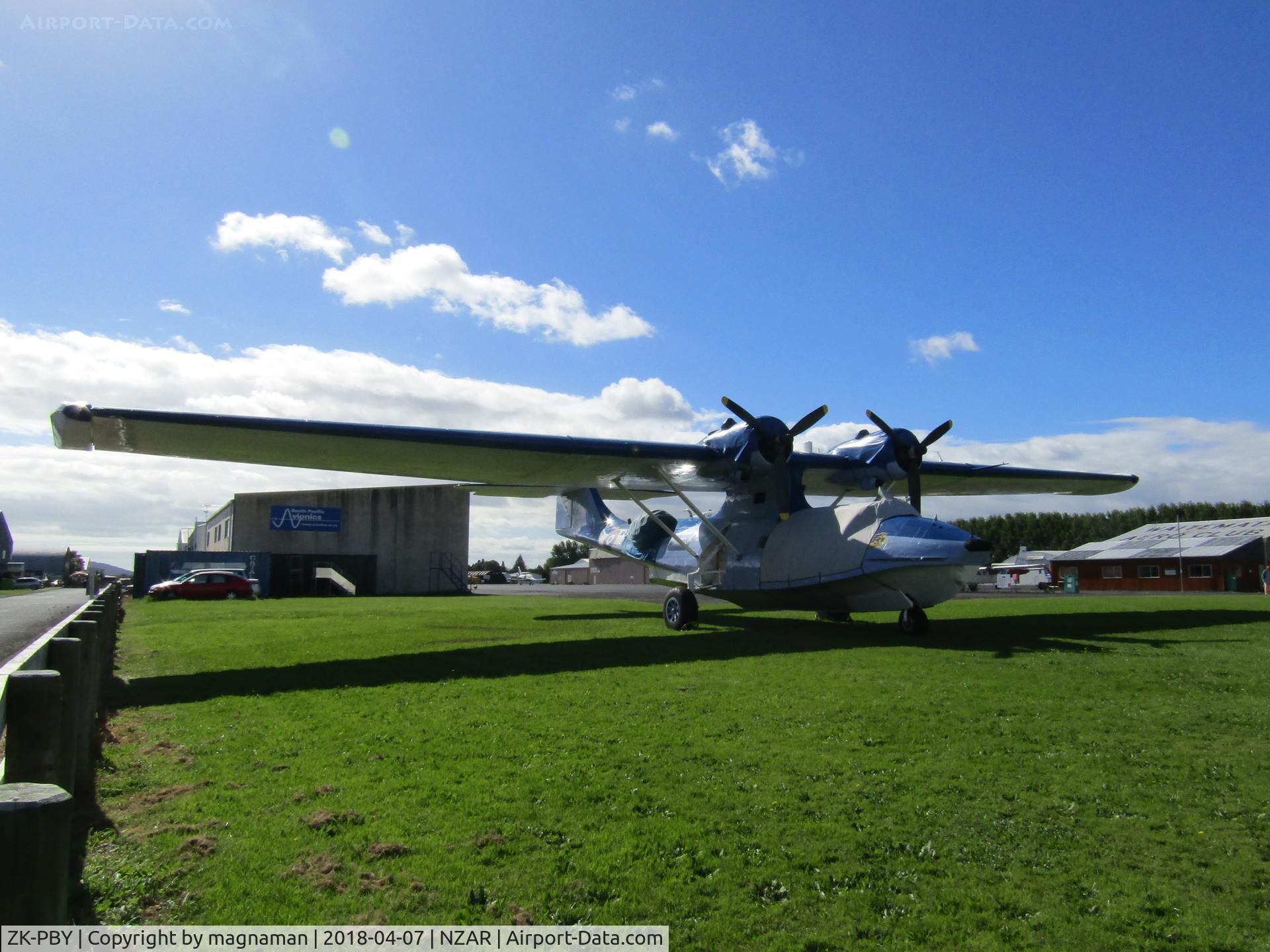 ZK-PBY, Consolidated Vultee PBY-5A Catalina C/N CV-357, back up from Wanaka Air Show