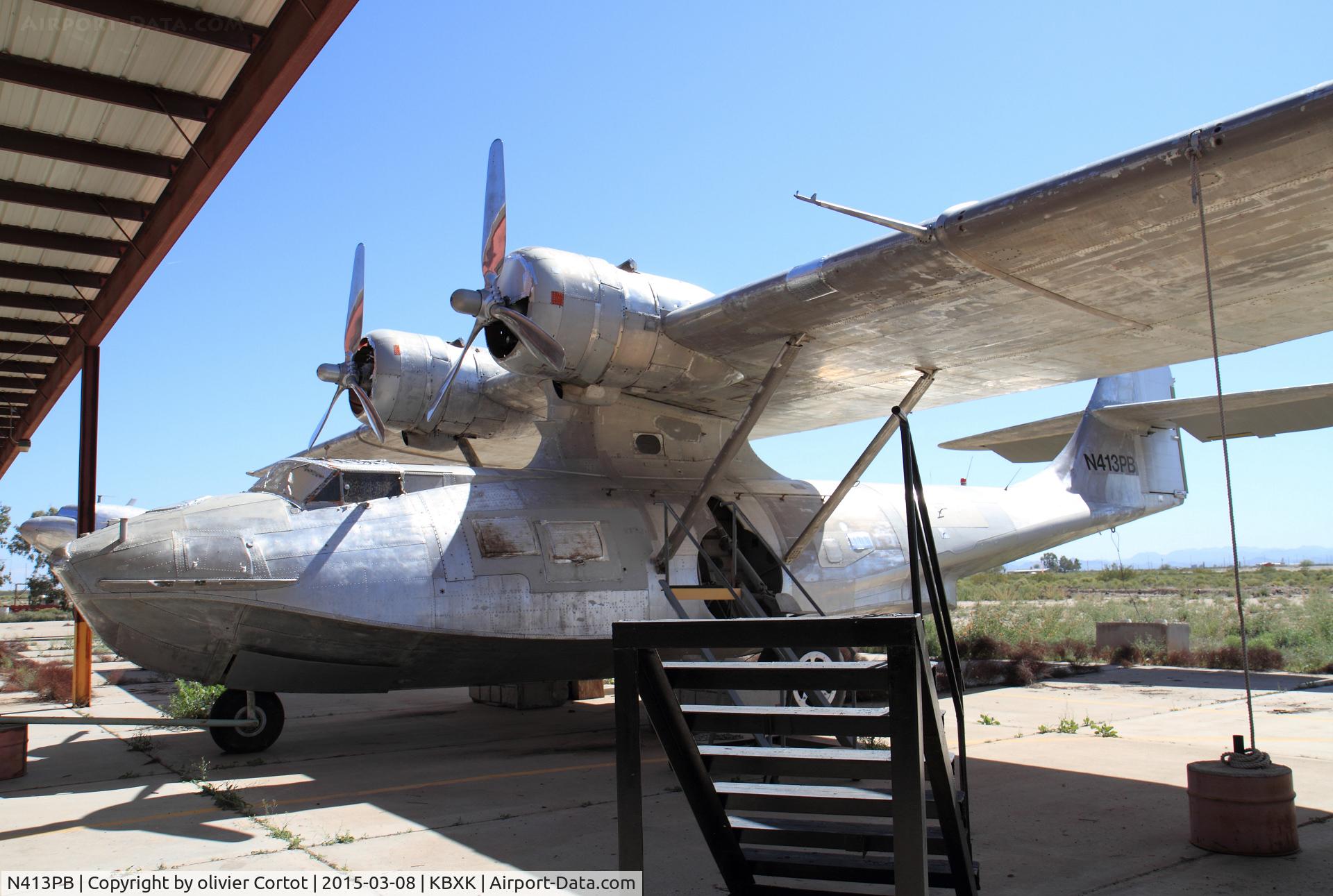 N413PB, Consolidated PBY-5A Catalina C/N CV343, now stored in Buckeye airport
