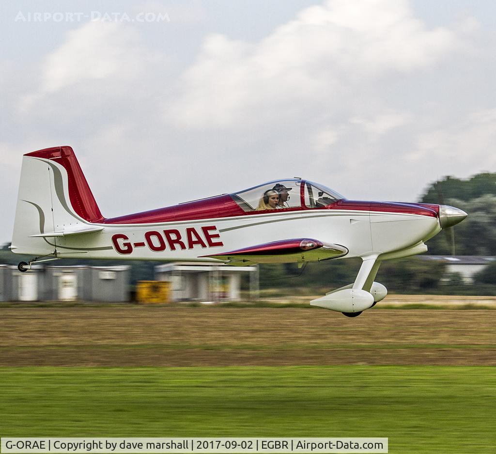 G-ORAE, 2003 Vans RV-7 C/N PFA 323-14016, Departure suitably refreshed!