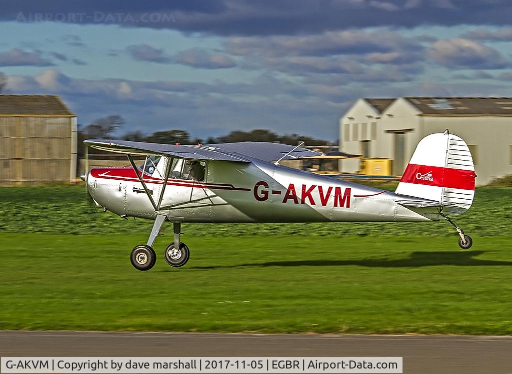 G-AKVM, 1947 Cessna 120 C/N 13431, Heading of west