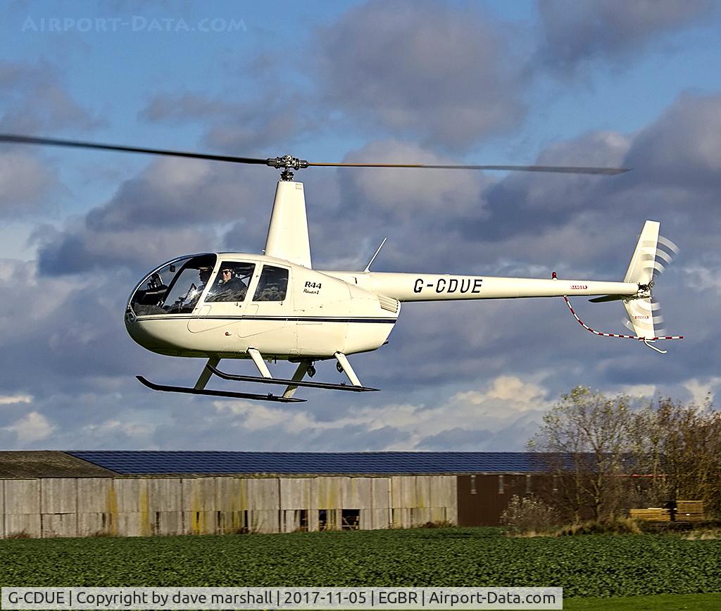 G-CDUE, 2005 Robinson R44 Raven C/N 1549, Arrival...fuel stop