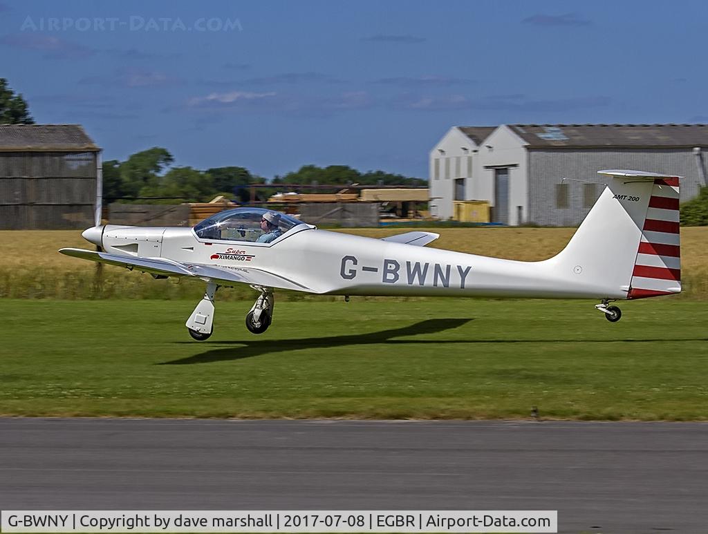 G-BWNY, 1996 Aeromot AMT-200 Super Ximango C/N 200.055, Interesting arrival on the day