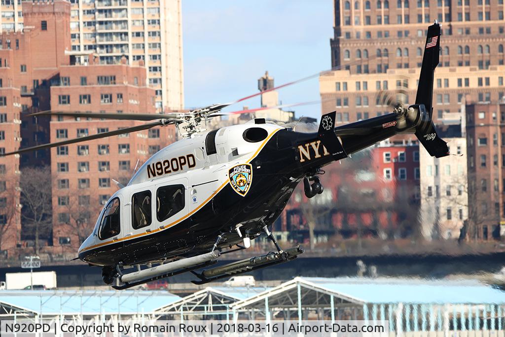 N920PD, 2014 Bell 429 GlobalRanger C/N 57233, Downtown Manhattan Heliport - KJRB