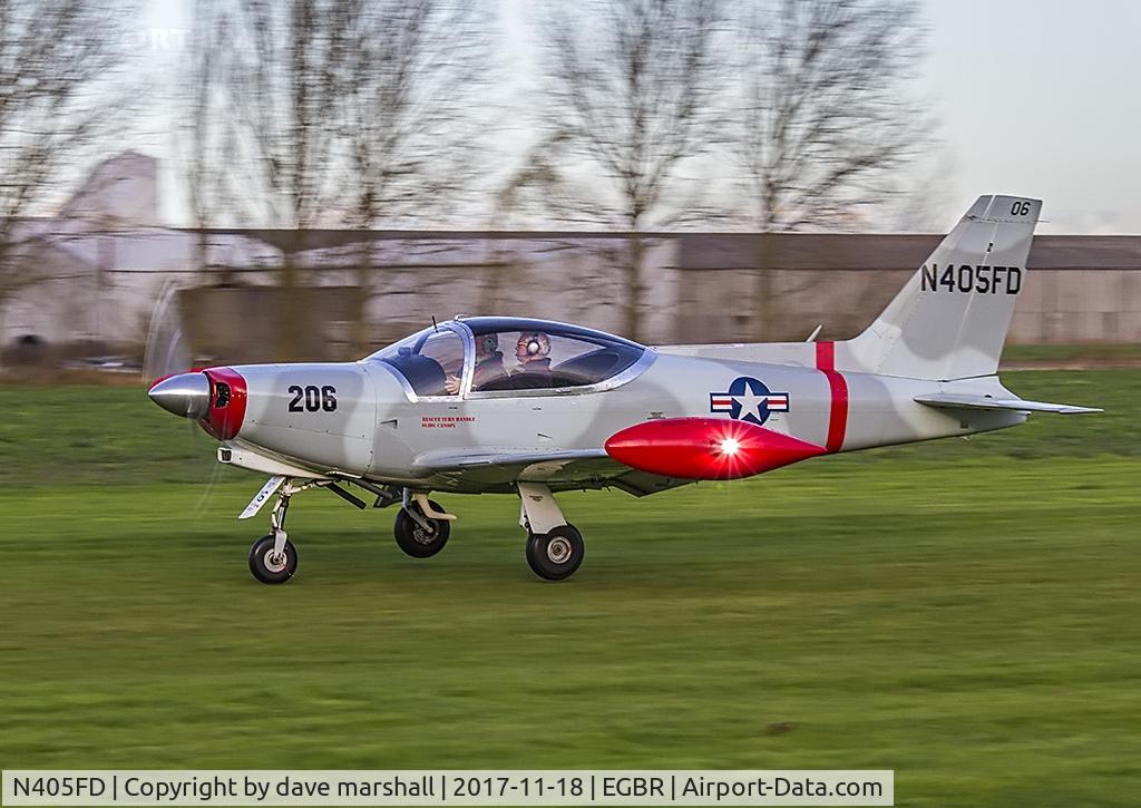 N405FD, 1990 SIAI-Marchetti SF-260D C/N 770, About to lift off...
