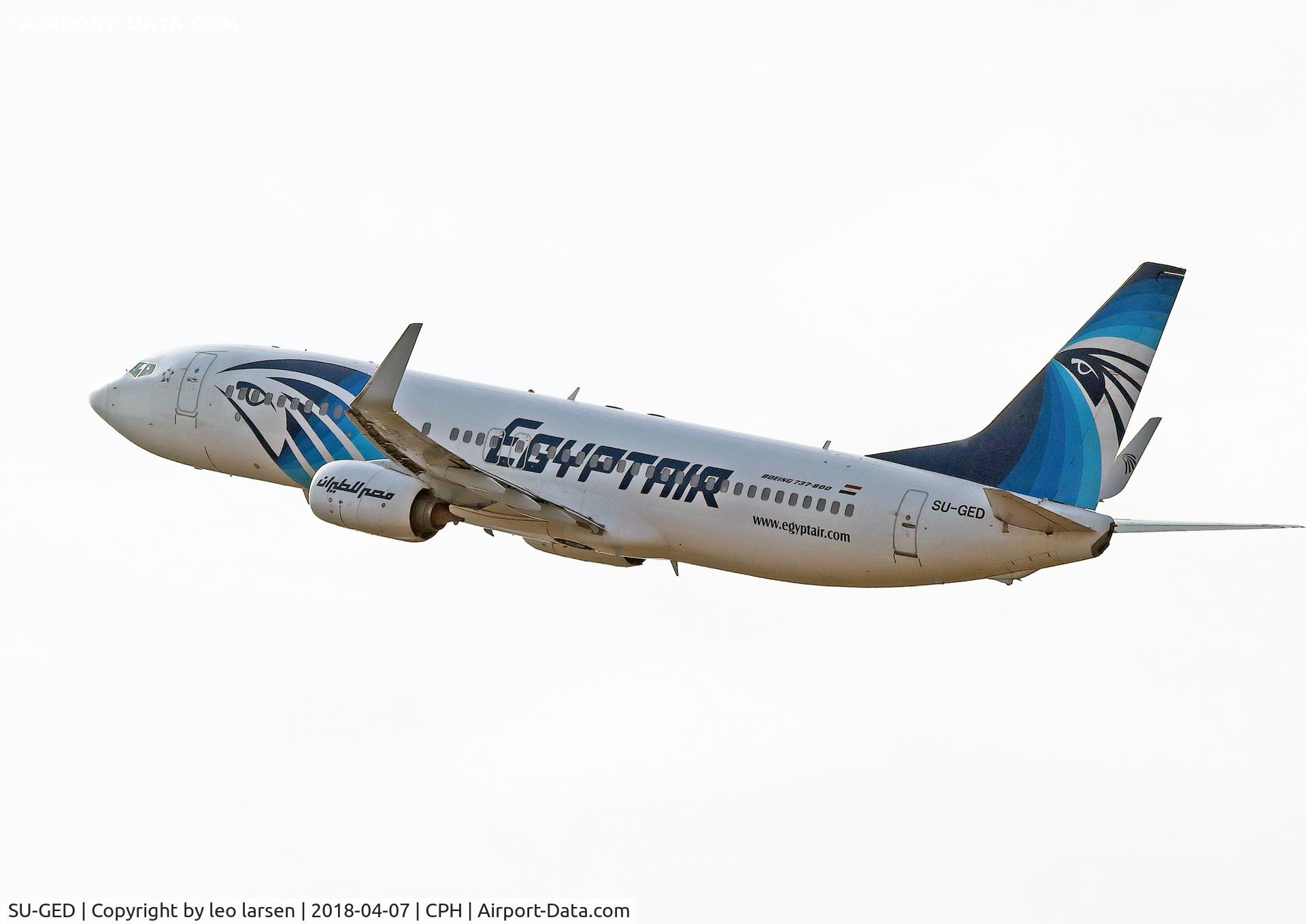 SU-GED, 2012 Boeing 737-866 C/N 40802, Copenhagen 7.4.2018