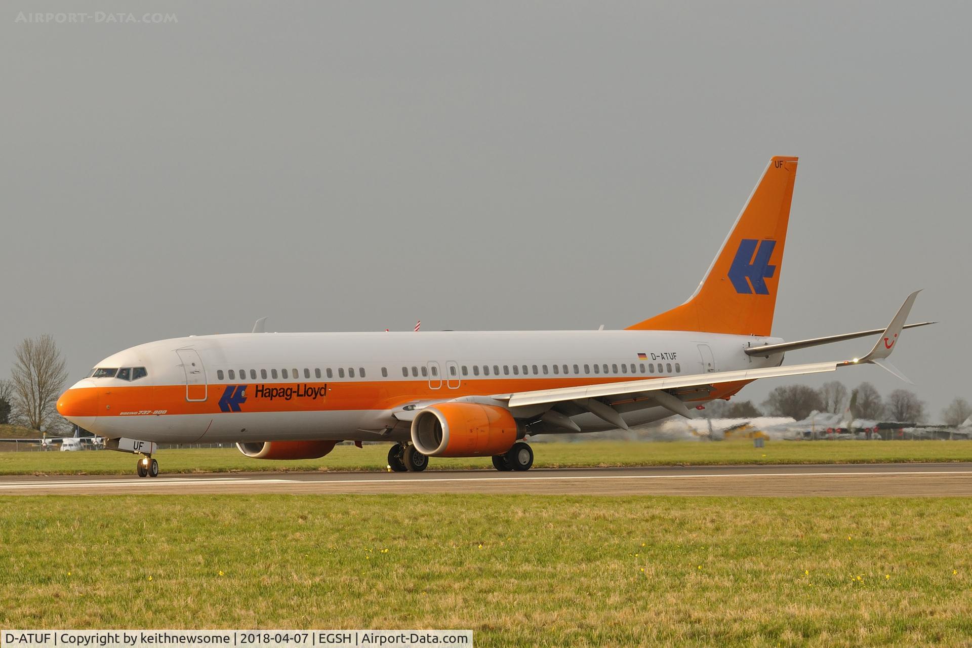 D-ATUF, 2006 Boeing 737-8K5 C/N 34687, Arriving from Stuttgart for paintwork.