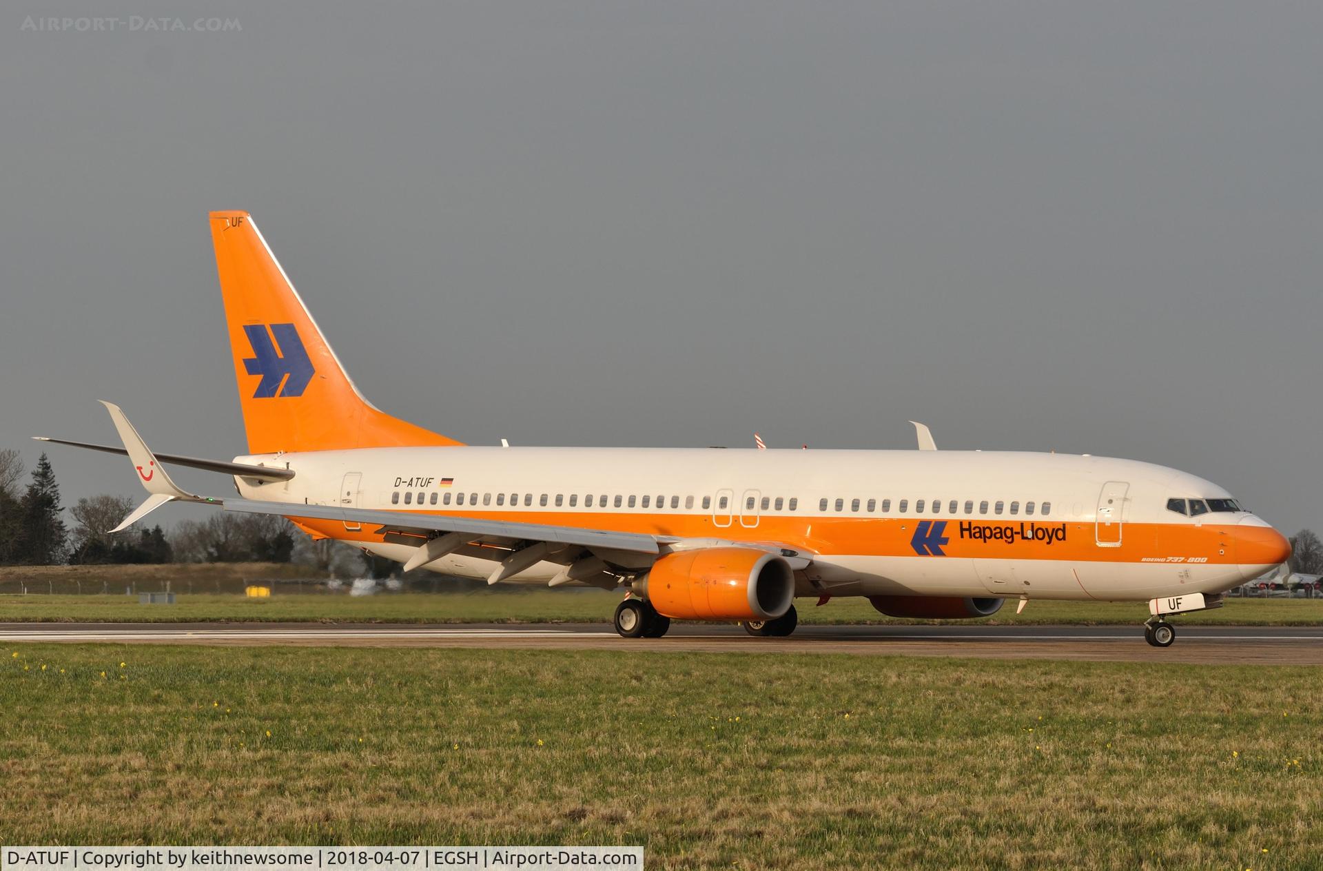 D-ATUF, 2006 Boeing 737-8K5 C/N 34687, Arriving from Stuttgart for paintwork.