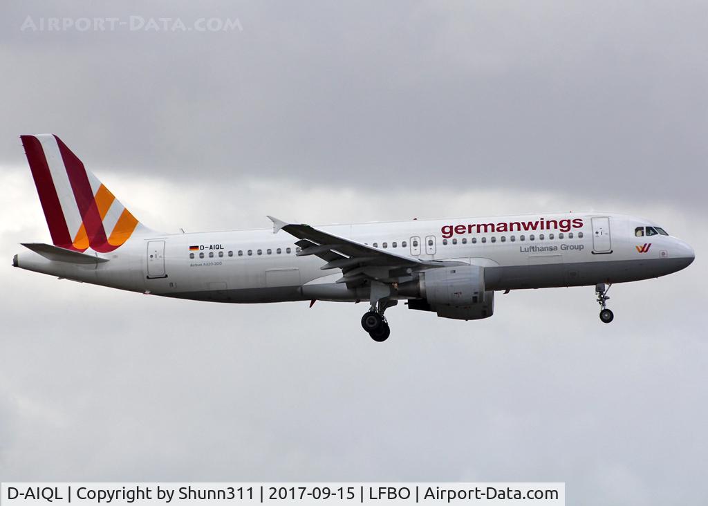 D-AIQL, 1991 Airbus A320-211 C/N 0267, Landing rwy 32L