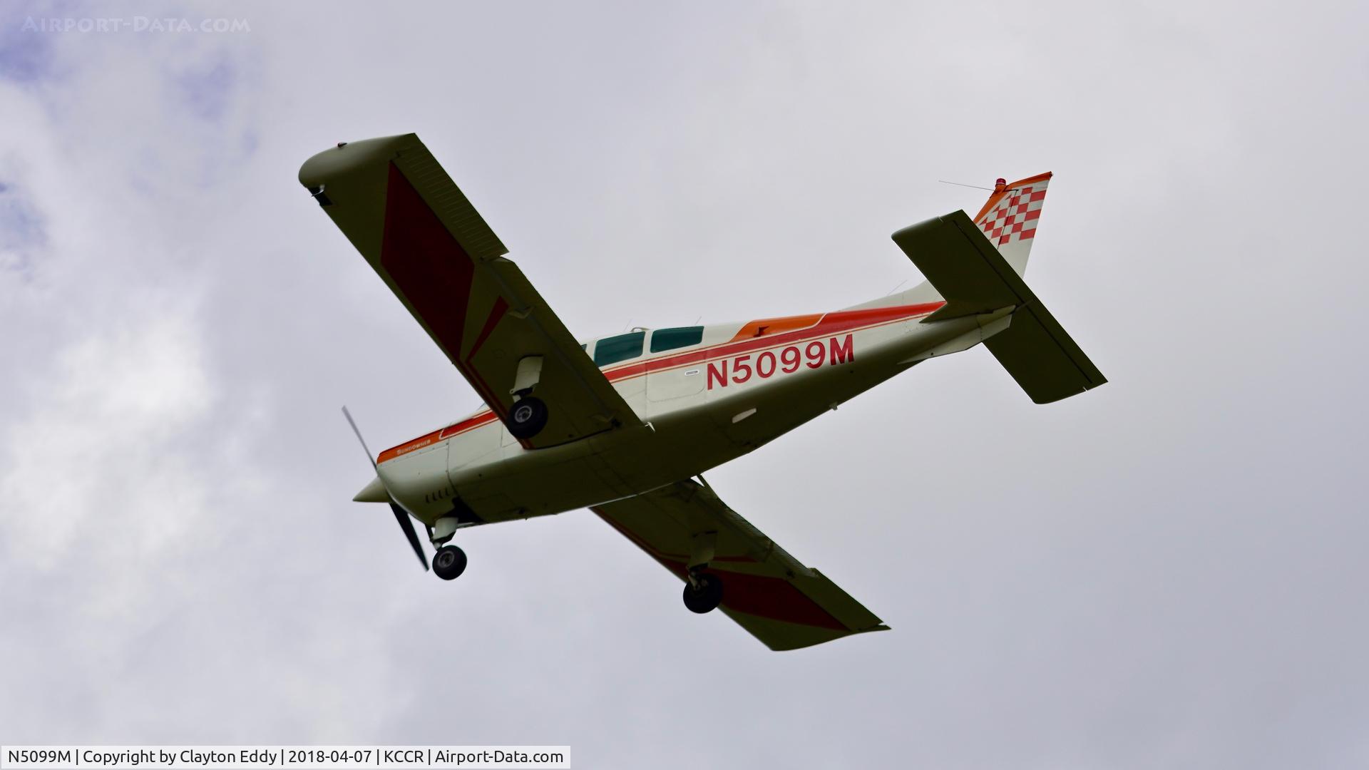 N5099M, 1978 Beech C23 Sundowner 180 C/N M-2028, Buchanan Field Concord California 2018.