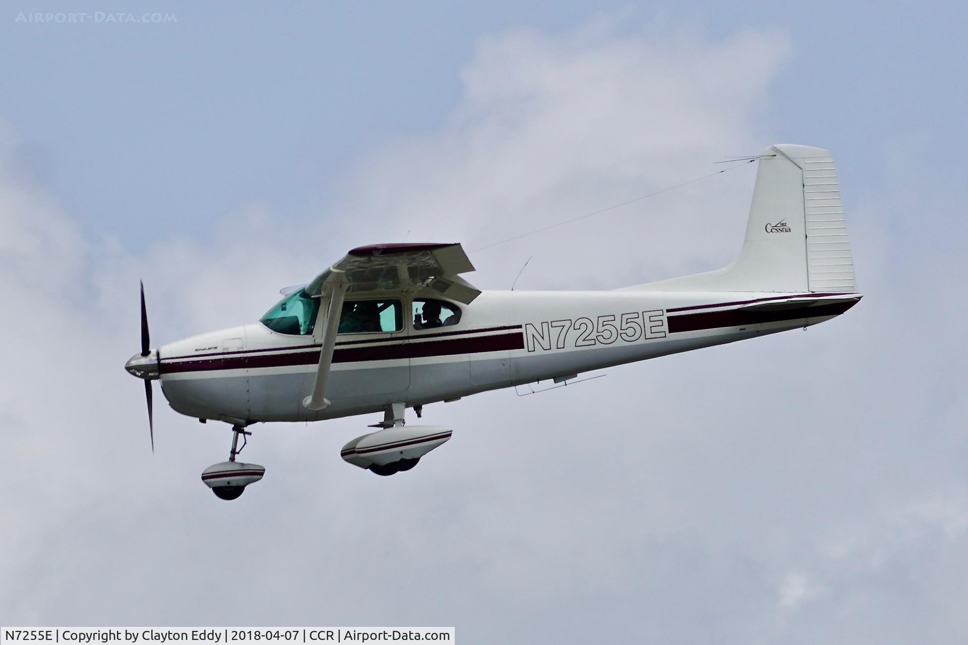 N7255E, 1959 Cessna 182B Skylane C/N 52255, Buchanan Field Concord California 2018.
