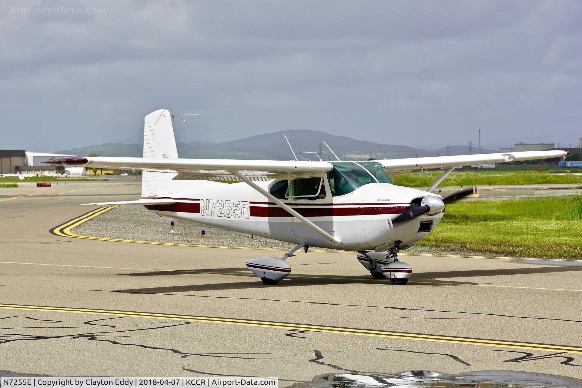 N7255E, 1959 Cessna 182B Skylane C/N 52255, Buchanan Field Concord California 2018.