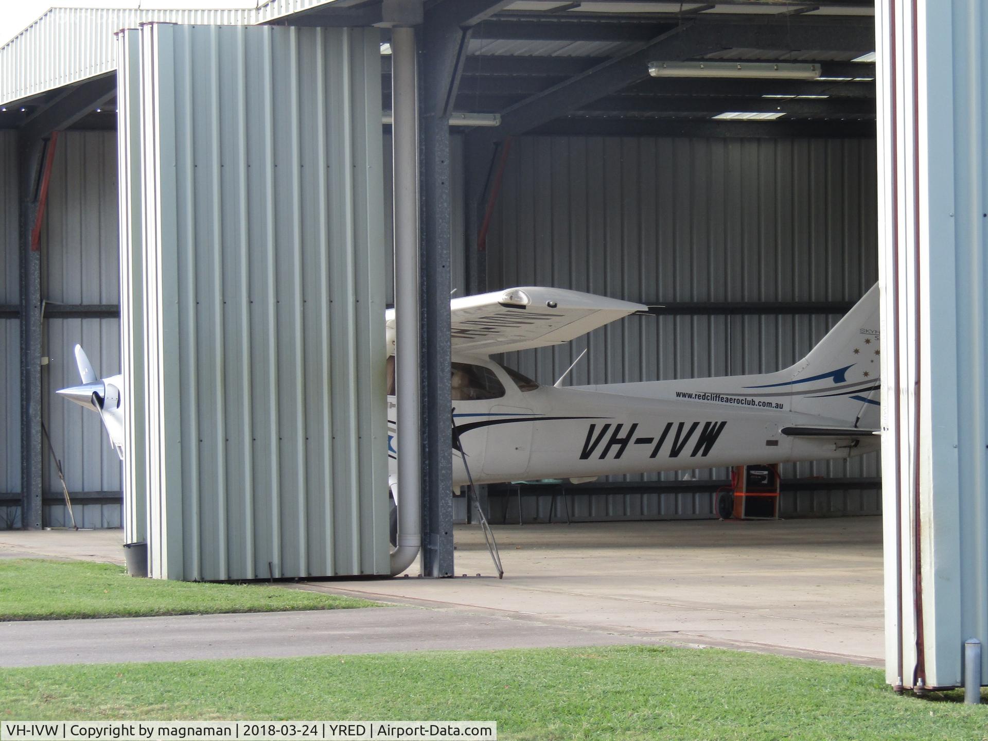 VH-IVW, 2013 Cessna 172S C/N 172S11298, flying club member in hangar