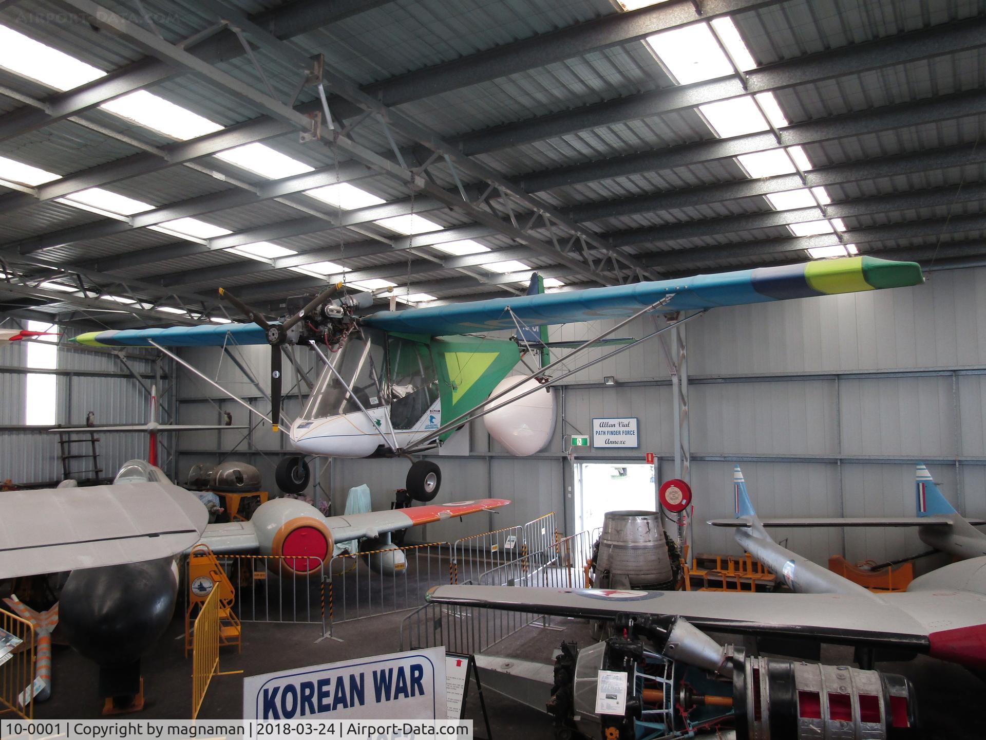 10-0001, Kea Kestrel Kermit C/N 001, Taken from aircraft steps in museum at Caloundra