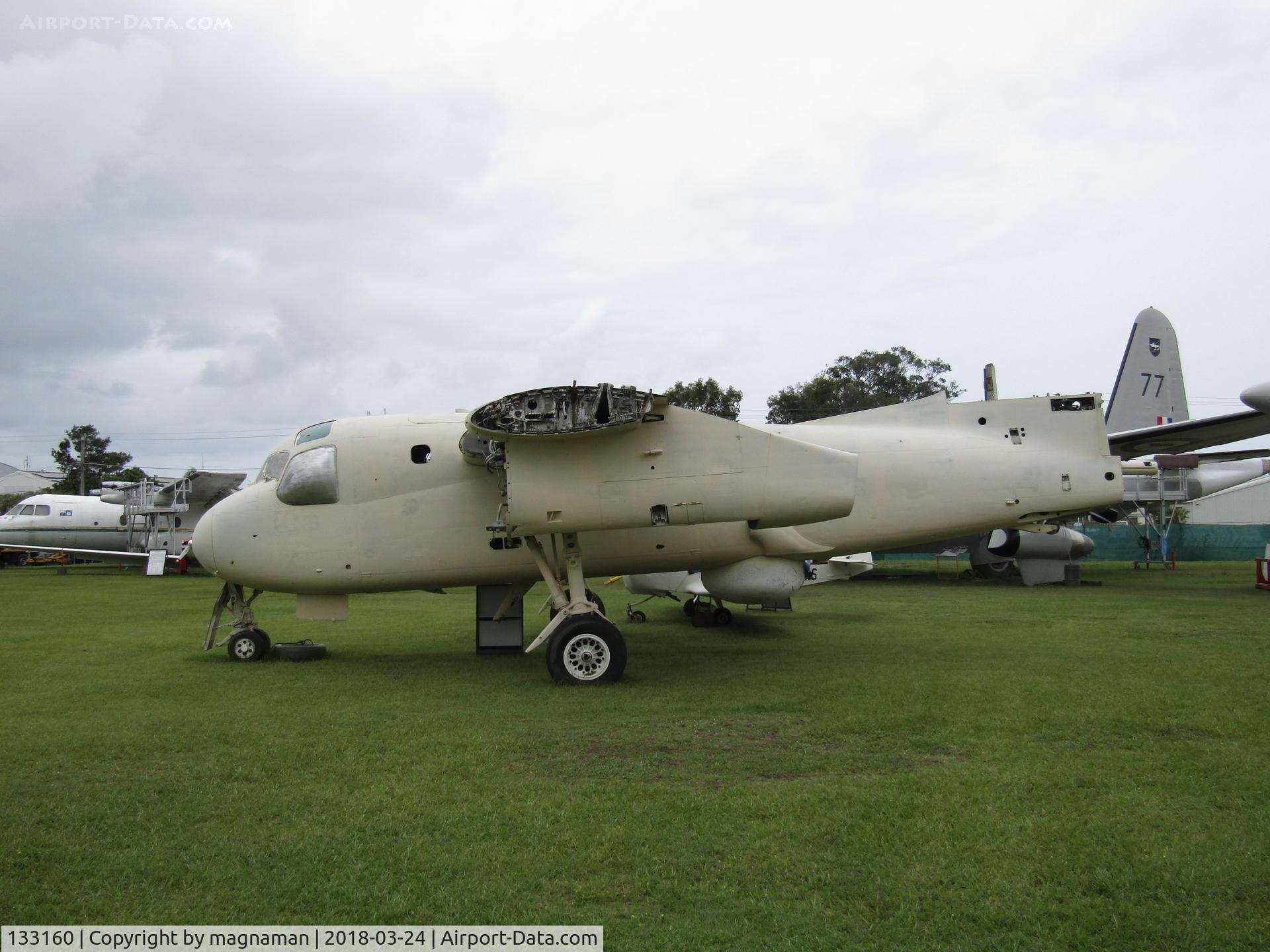 133160, 1954 Grumman S-2A Tracker C/N G-131, at caloundra museum