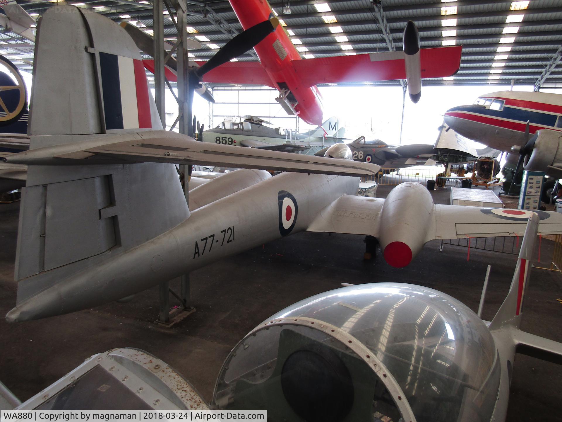 WA880, Gloster Meteor F.8 C/N Not found WA880, At Caloundra Museum