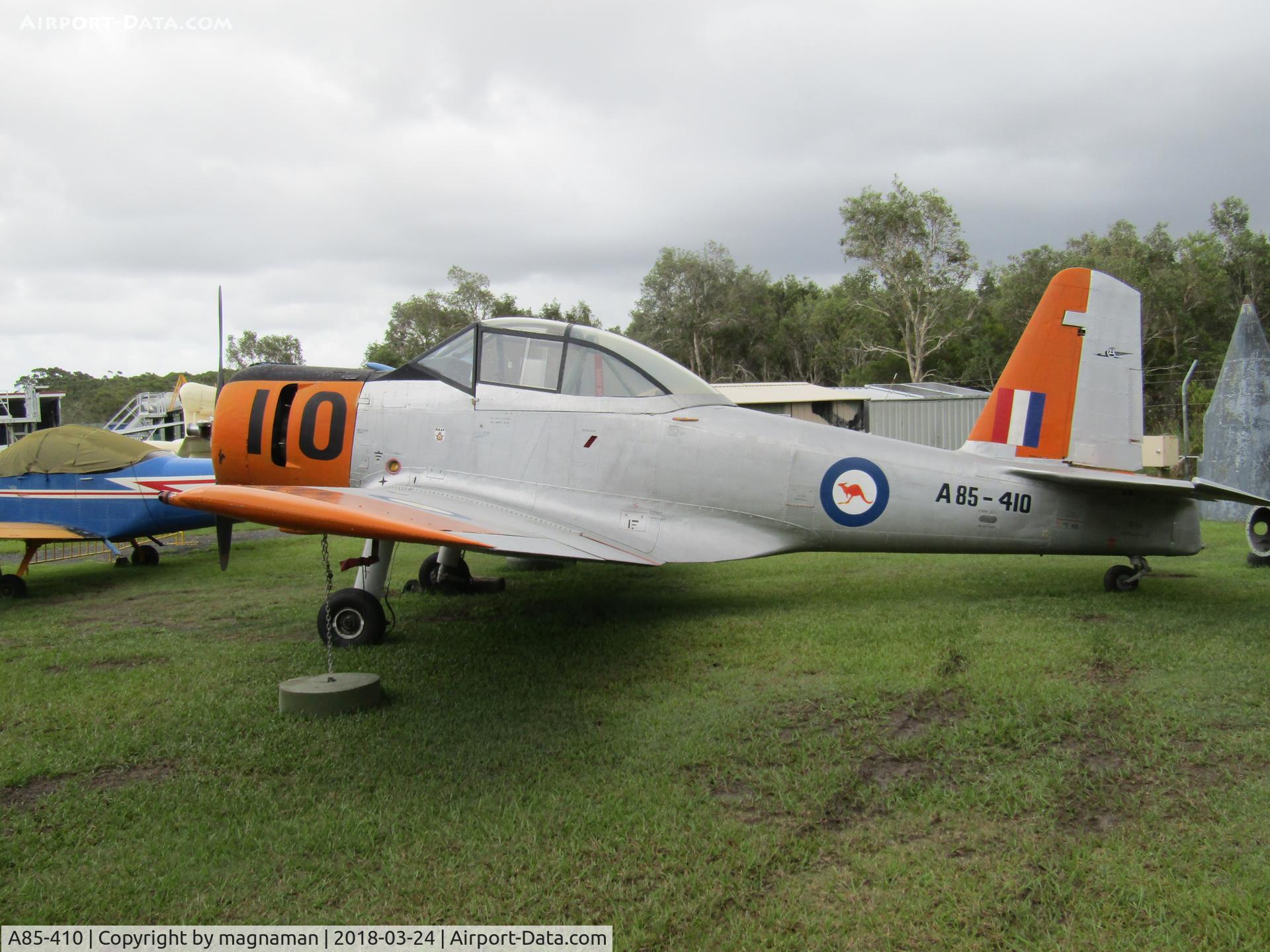 A85-410, 1955 Commonwealth CA-25 Winjeel C/N CA25-10, At Caloundra Museum - qld