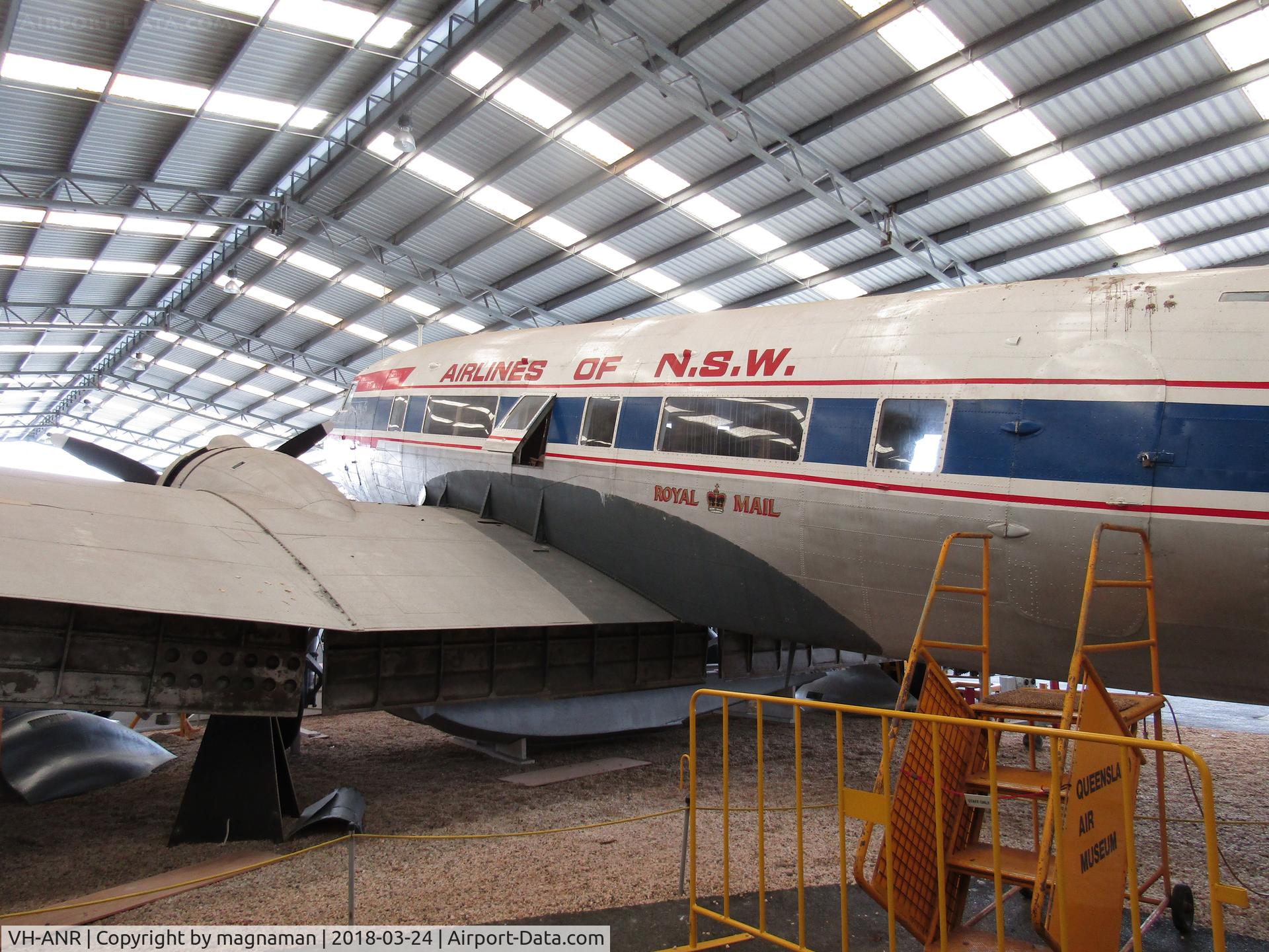 VH-ANR, 1937 Douglas DC-3-194B C/N 1944, At Caloundra Museum