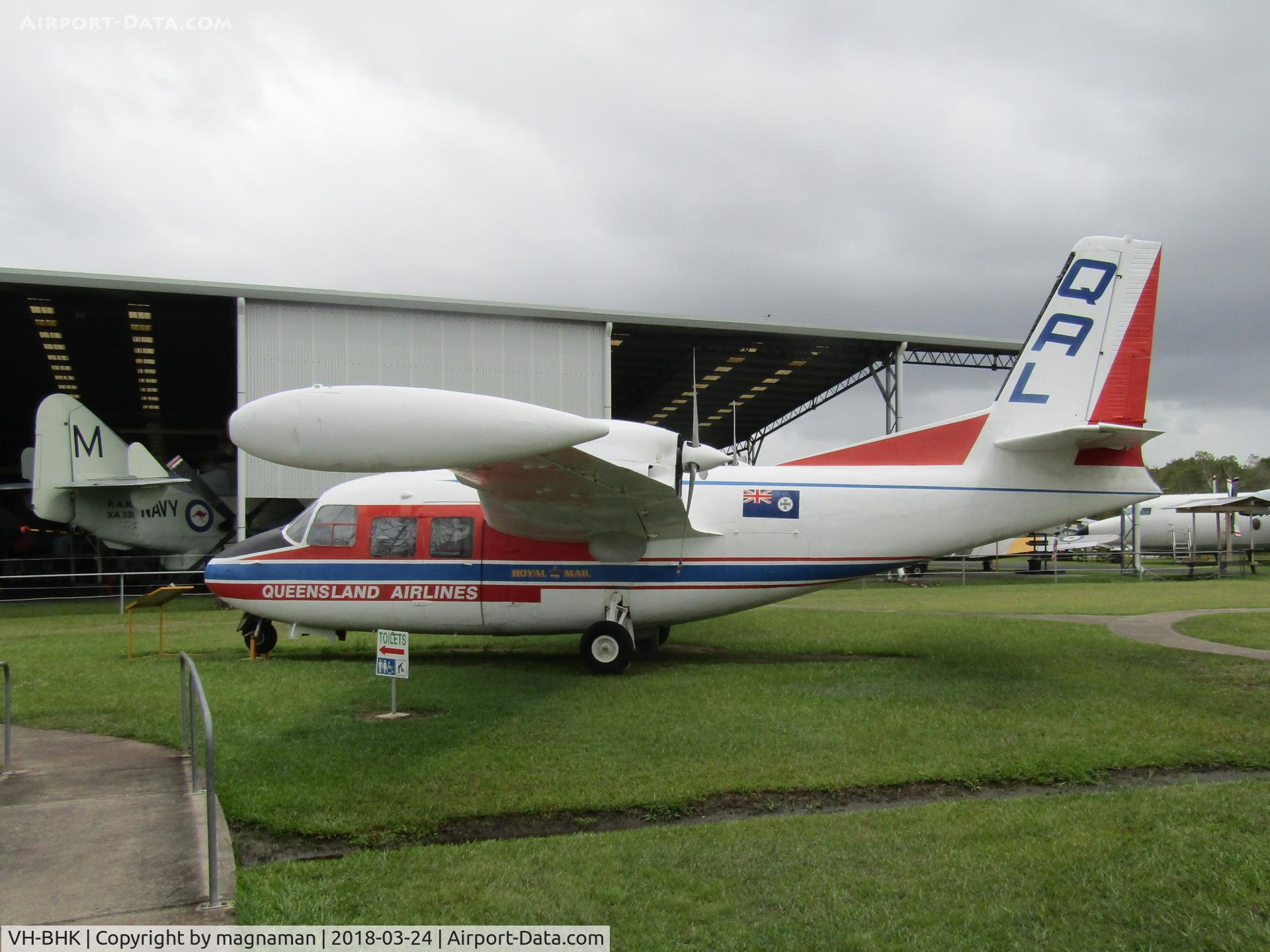VH-BHK, 1960 Piaggio P-166AL-1 C/N 370, At Caloundra Museum
