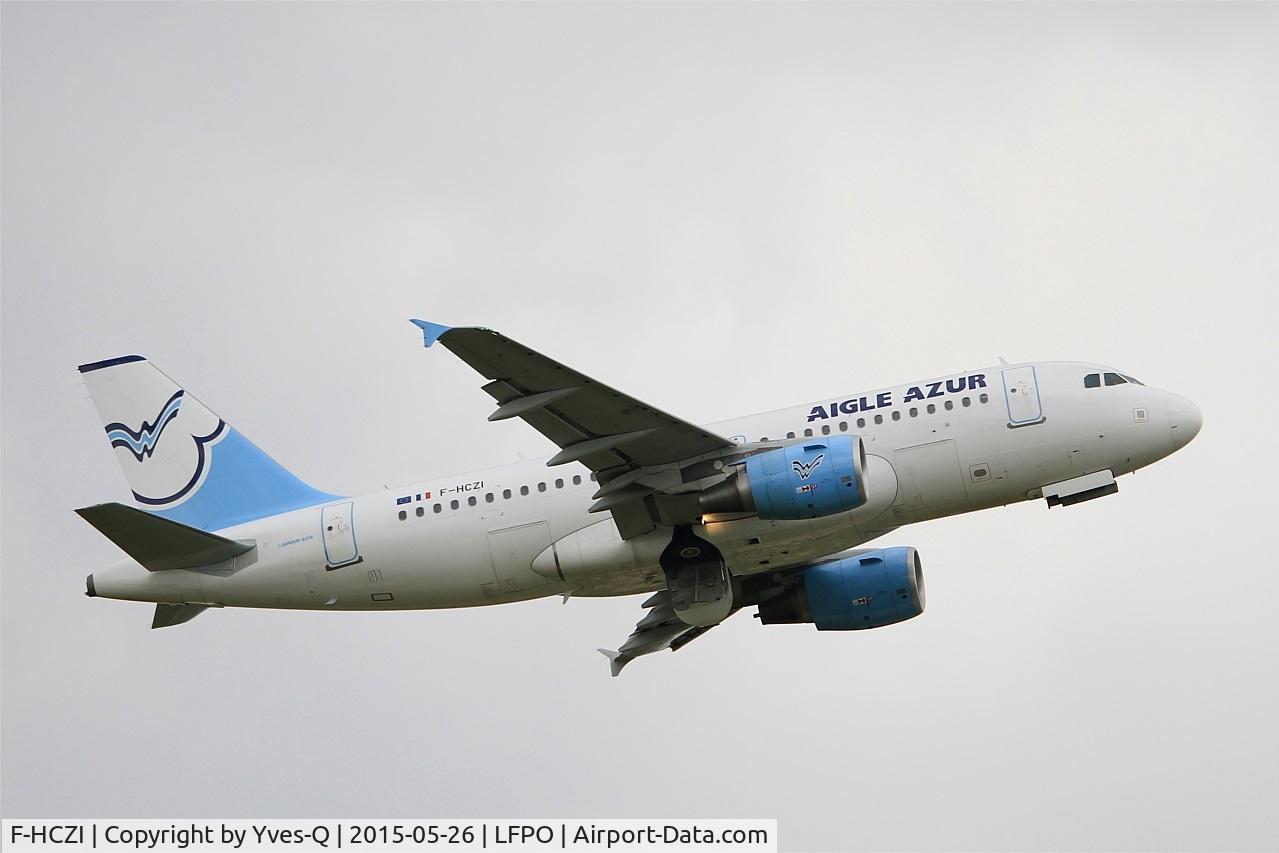 F-HCZI, 2010 Airbus A319-112 C/N 4268, Airbus A319-112, Take off rwy 08, Paris-Orly airport (LFPO-ORY)