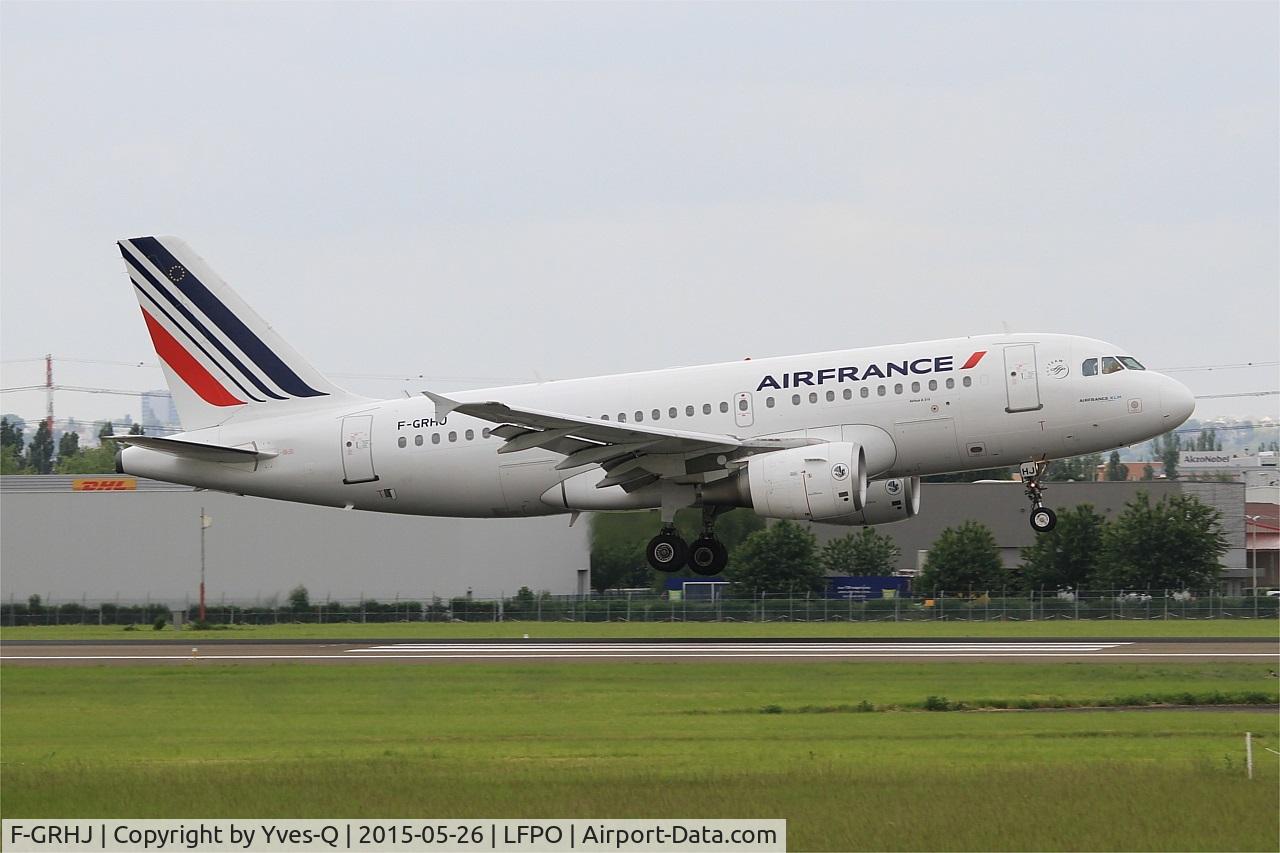 F-GRHJ, 2000 Airbus A319-111 C/N 1176, Airbus A319-111, Landing rwy 06, Paris-Orly airport (LFPO-ORY)