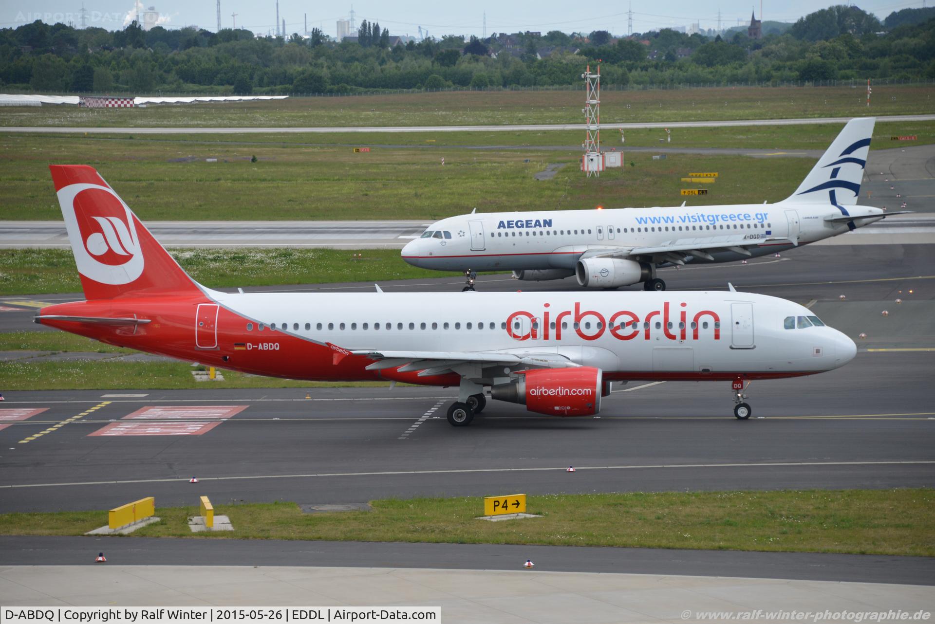 D-ABDQ, 2007 Airbus A320-214 C/N 3121, Airbus A320-214 - AB BER Air Berlin - 3121 - D-ABDQ - 26.05.2015 - DUS