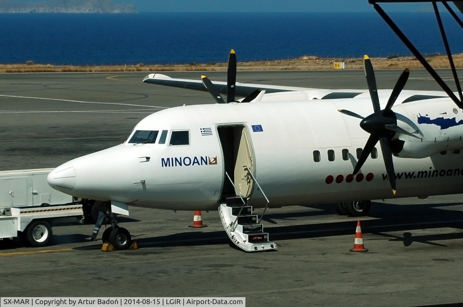 SX-MAR, 1990 Fokker 50 C/N 20189, MINOAN AIRLINES