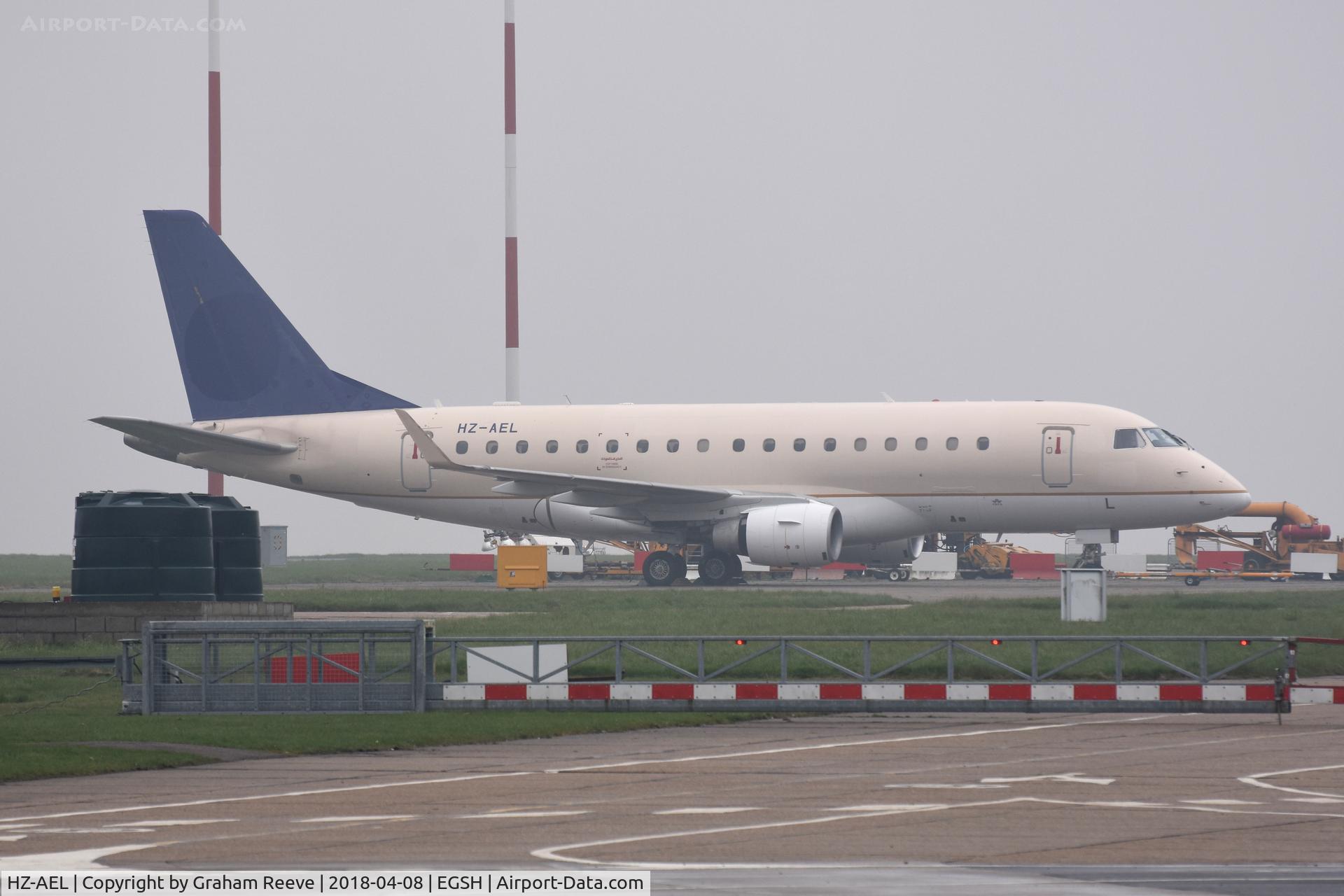 HZ-AEL, 2006 Embraer 170LR (ERJ-170-100LR) C/N 17000152, Parked at Norwich.