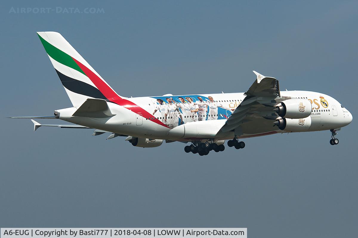 A6-EUG, 2016 Airbus A380-861 C/N 219, Emirates A380 A6-EUG mit 