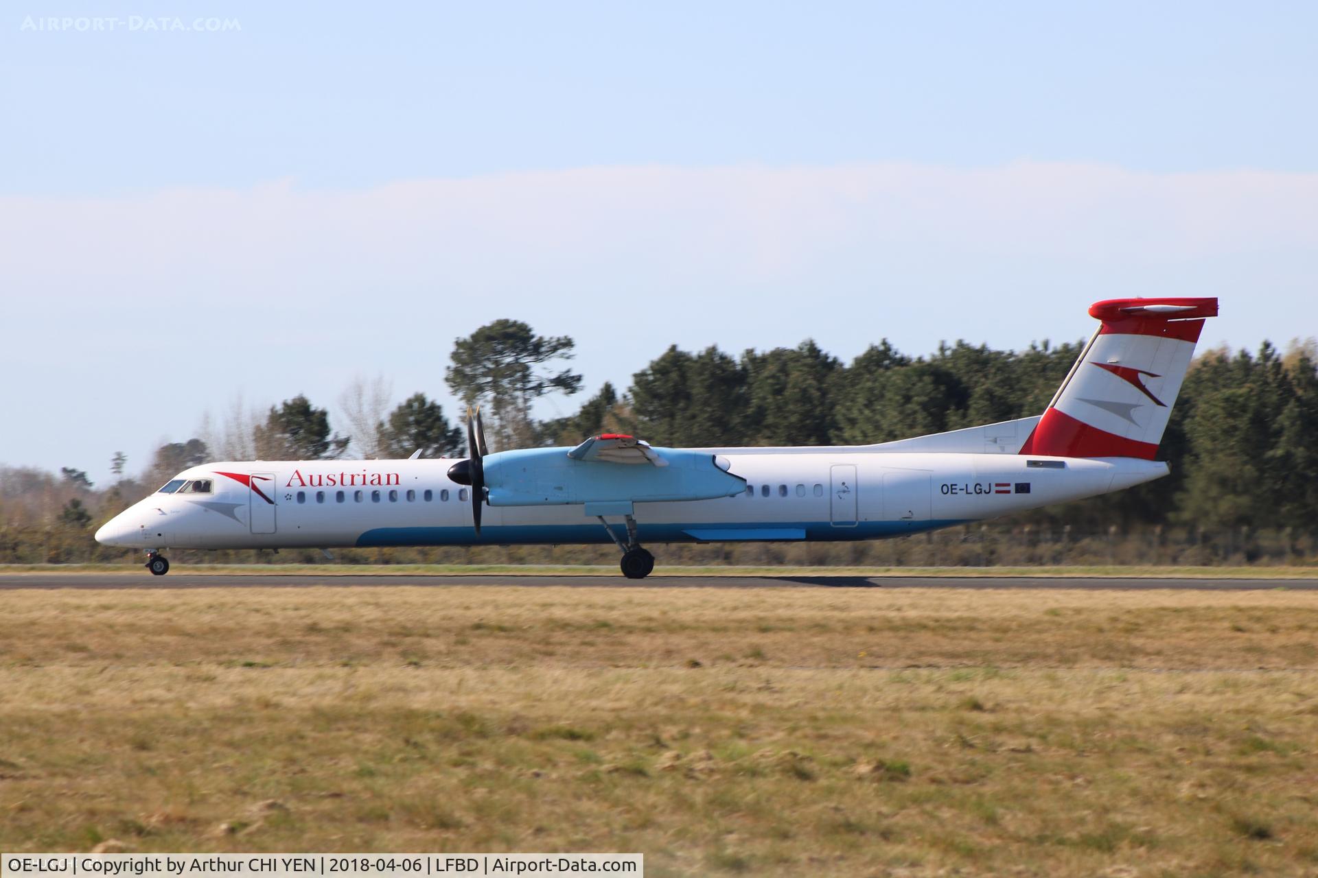 OE-LGJ, 2005 De Havilland Canada DHC-8-402Q Dash 8 C/N 4104, Flight (for Swiss) to Zurich