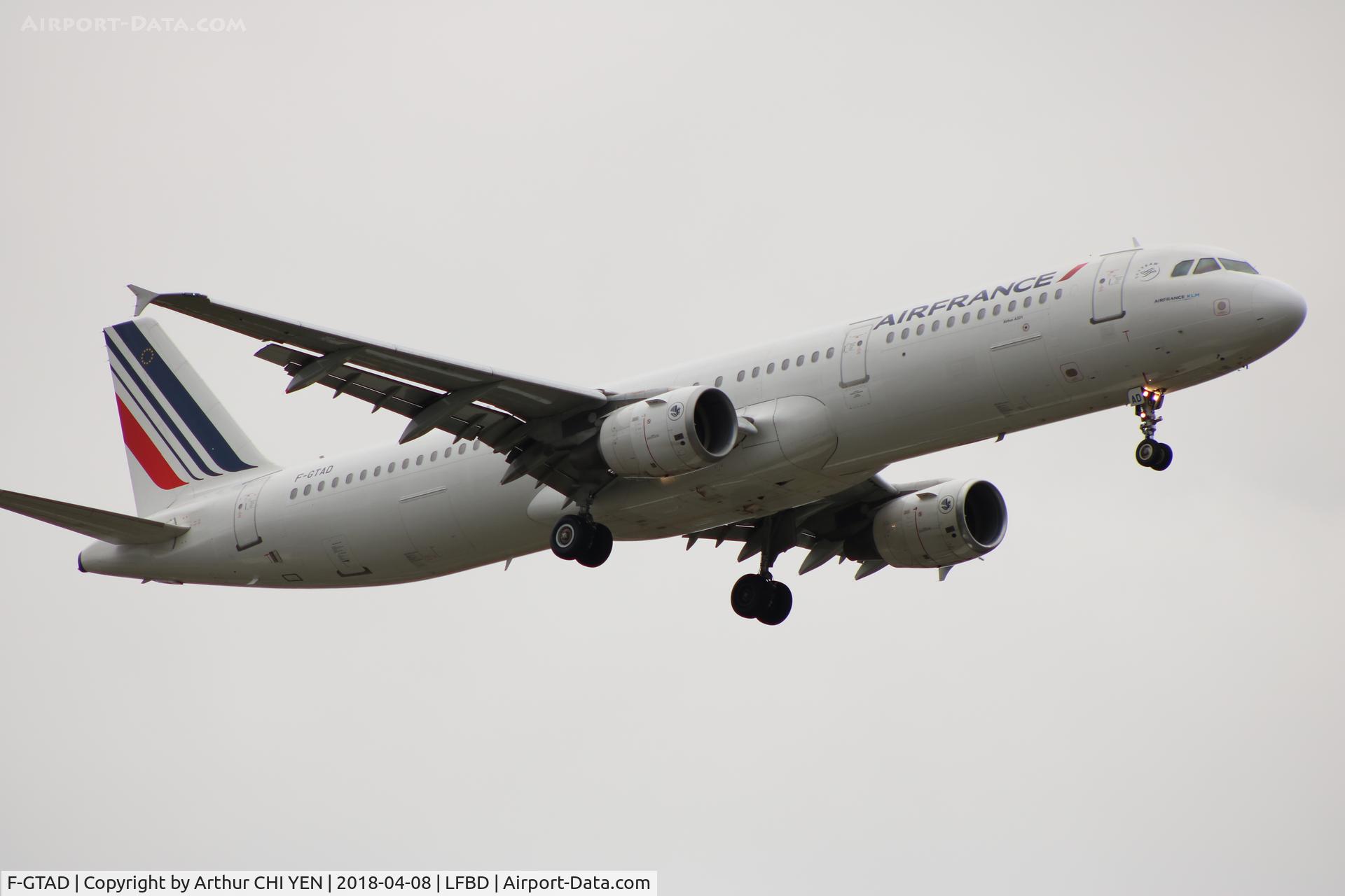 F-GTAD, 1998 Airbus A321-211 C/N 0777, From Paris CDG