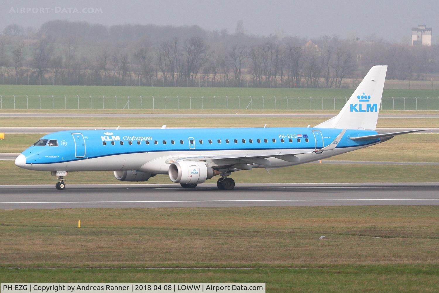 PH-EZG, 2009 Embraer 190LR (ERJ-190-100LR) C/N 19000315, KLM Cityhopper ERJ-190