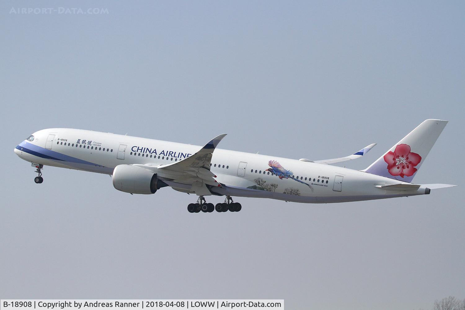 B-18908, 2017 Airbus A350-941 C/N 121, China Airlines A350