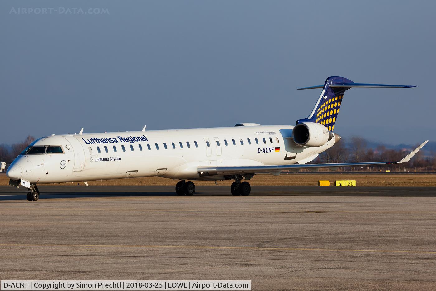 D-ACNF, 2009 Bombardier CRJ-900 (CL-600-2D24) C/N 15243, D-ACNF @ Linz Airport