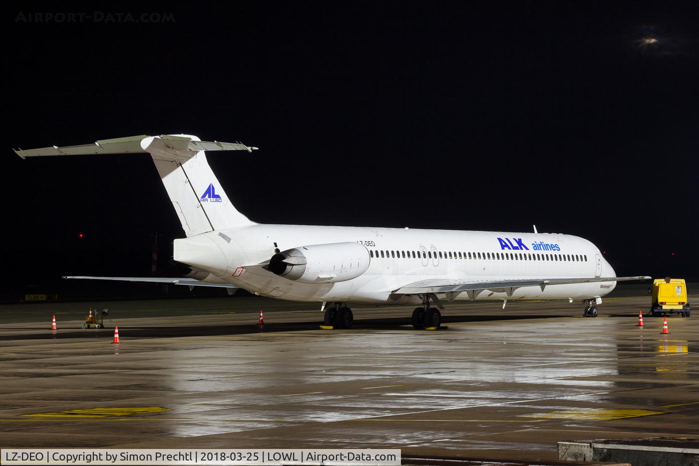 LZ-DEO, 1981 McDonnell Douglas MD-82 (DC-9-82) C/N 48079, LZ-DEO @ Linz Airport