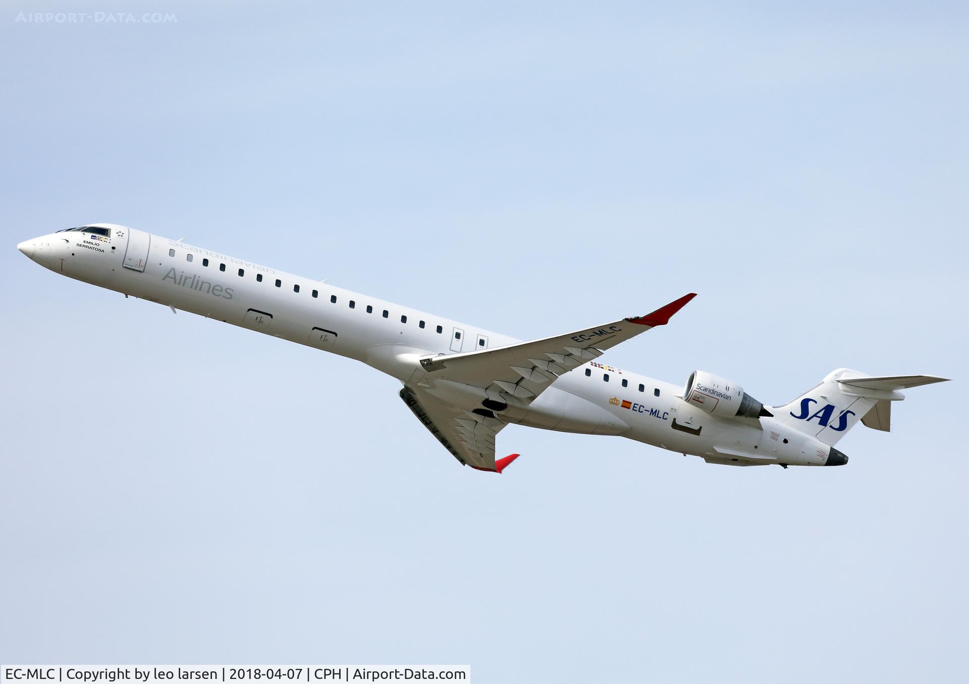 EC-MLC, 2016 Bombardier CRJ-1000ER NG (CL-600-2E25) C/N 19048, Copenhagen 7.4.2018