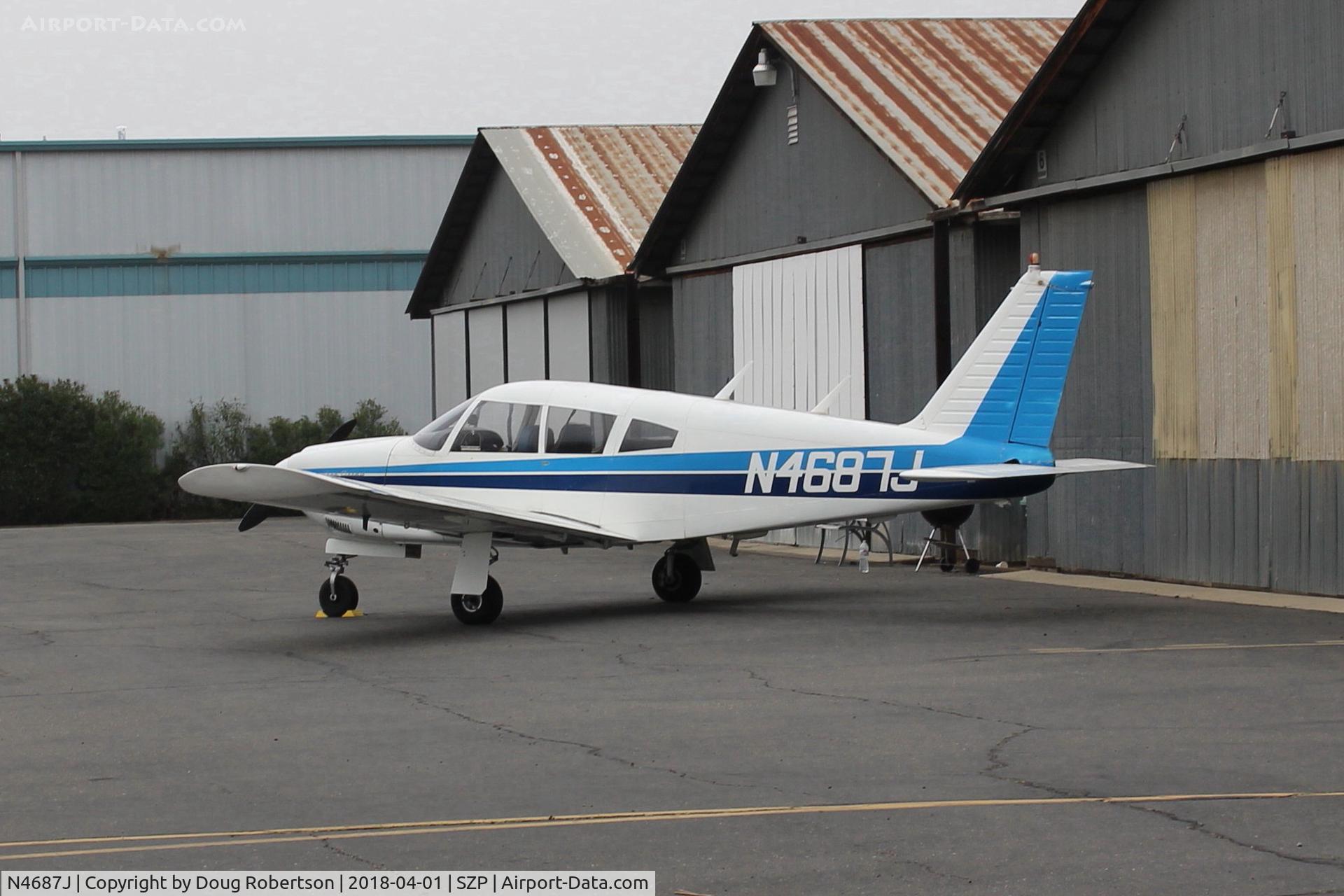 N4687J, 1968 Piper PA-28R-180 Cherokee Arrow C/N 28R-30589, 1968 Piper PA-28R-180 ARROW, Lycoming IO-360 180 Hp