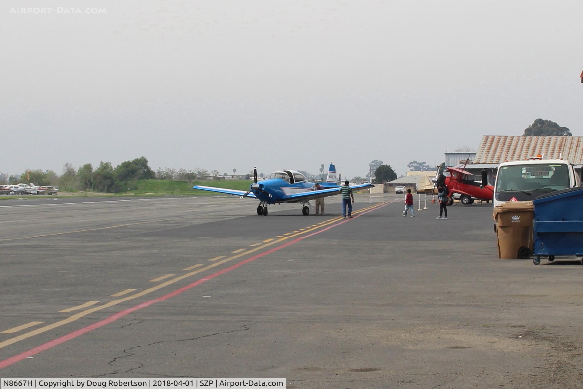 N8667H, 1947 North American Navion C/N NAV-4-667, 1947 North American NAVION, Continental IO-520 285 Hp upgrade, preparing to give a Young Eagles Flight-Dave has given 1,200 Young Eagles rides..
