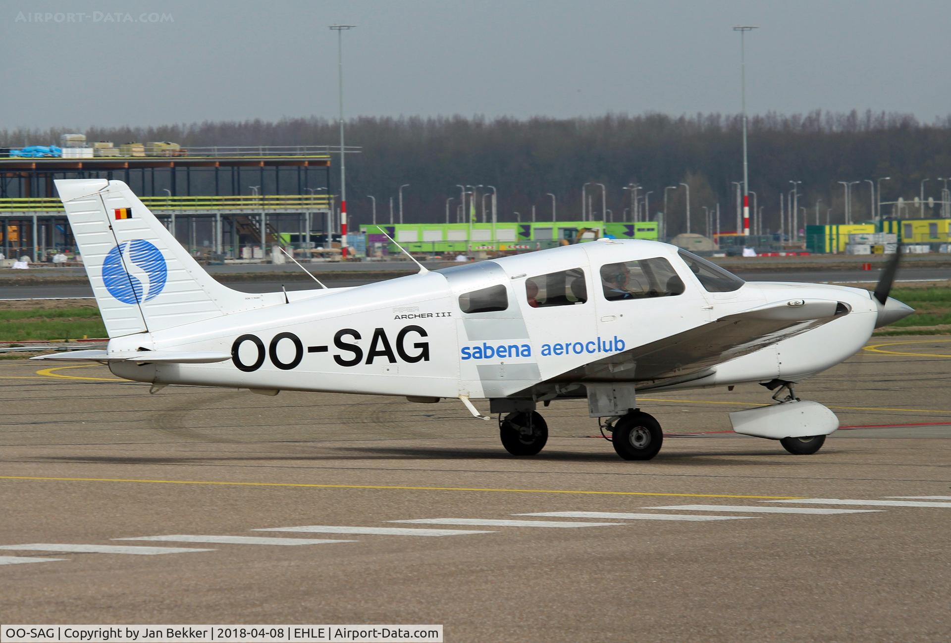 OO-SAG, Piper PA-28-181 Archer III C/N 2843093, Lelystad Airport