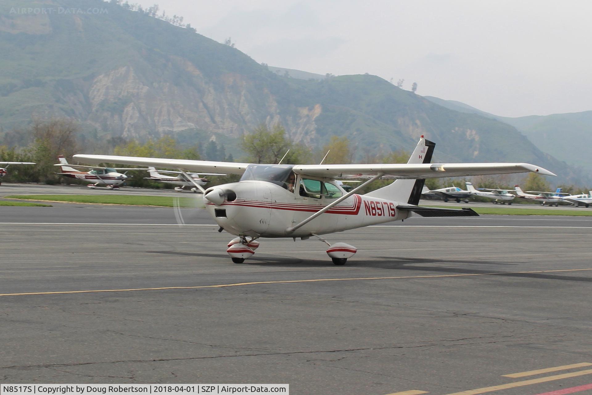 N8517S, 1965 Cessna 182H Skylane C/N 18256617, 1965 Cessna 182H SKYLANE, Continental O-470-R 230 Hp, taxi to Rwy 22