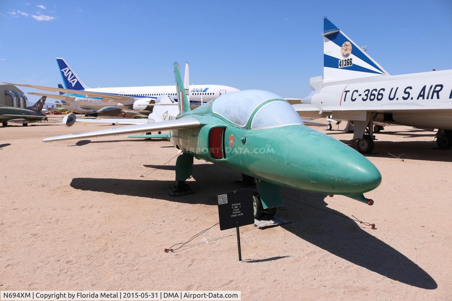 N694XM, 1960 Folland Gnat T.1 C/N FL504, HS Gnat