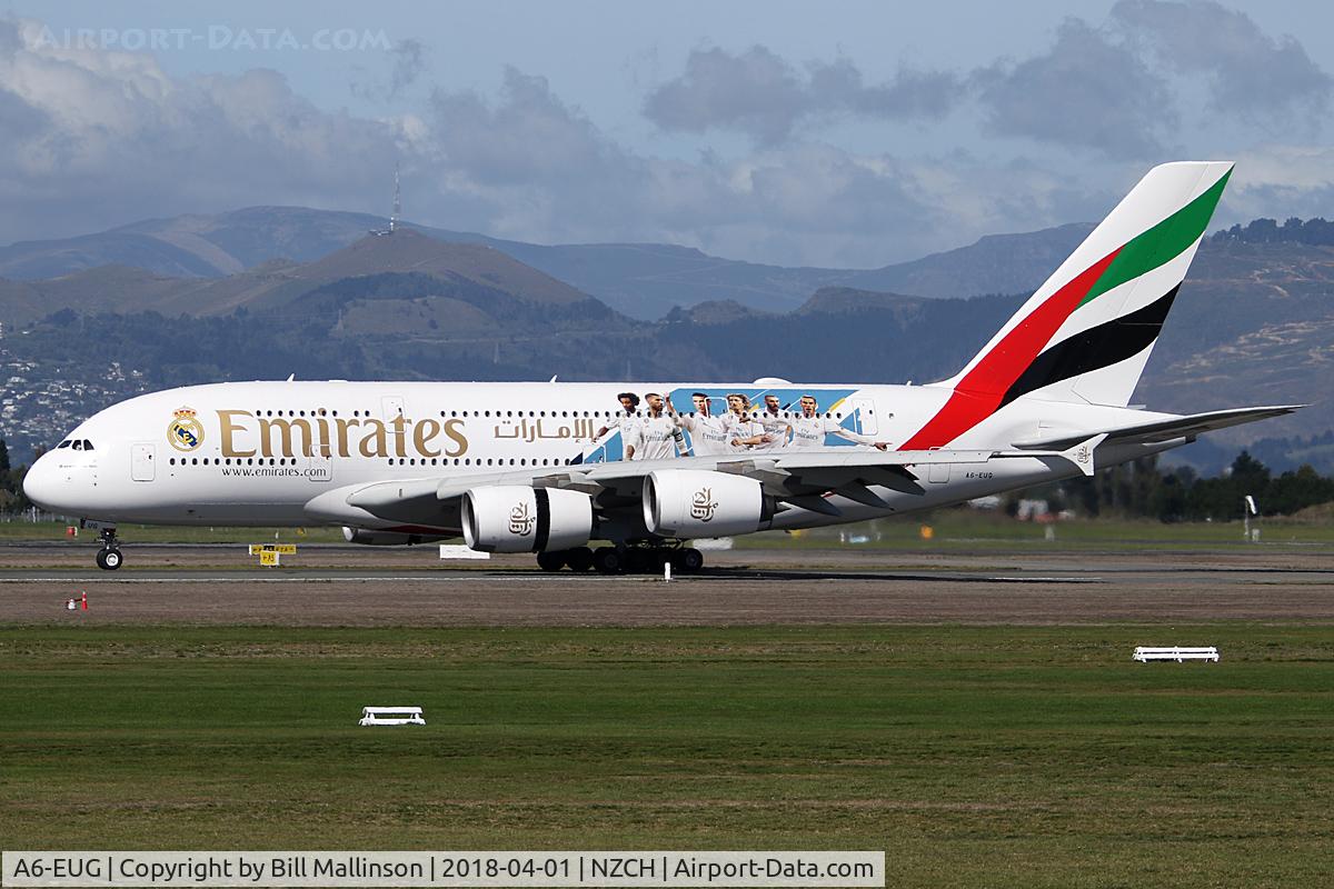 A6-EUG, 2016 Airbus A380-861 C/N 219, Real Madrid c/s