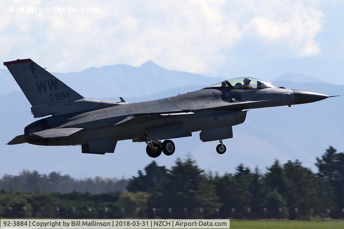 92-3884, 1992 General Dynamics F-16CM Fighting Falcon C/N CC-126, first Warbirds sortie