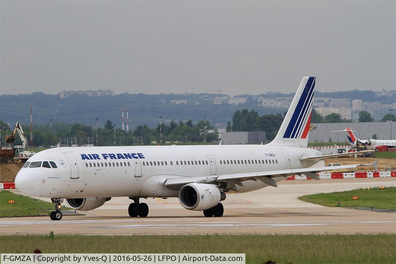 F-GMZA, 1994 Airbus A321-111 C/N 498, Airbus A321-111, Lining up rwy 08, Paris Orly airport (LFPO-ORY)
