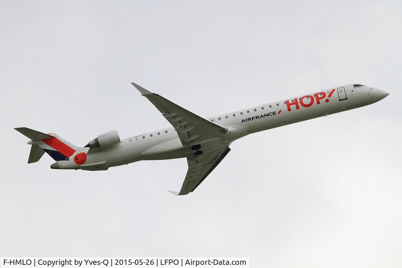 F-HMLO, 2015 Bombardier CRJ-1000EL NG (CL-600-2E25) C/N 19041, Canadair Regional Jet CRJ-1000EL, Take off rwy 08, Paris-Orly airport (LFPO-ORY)