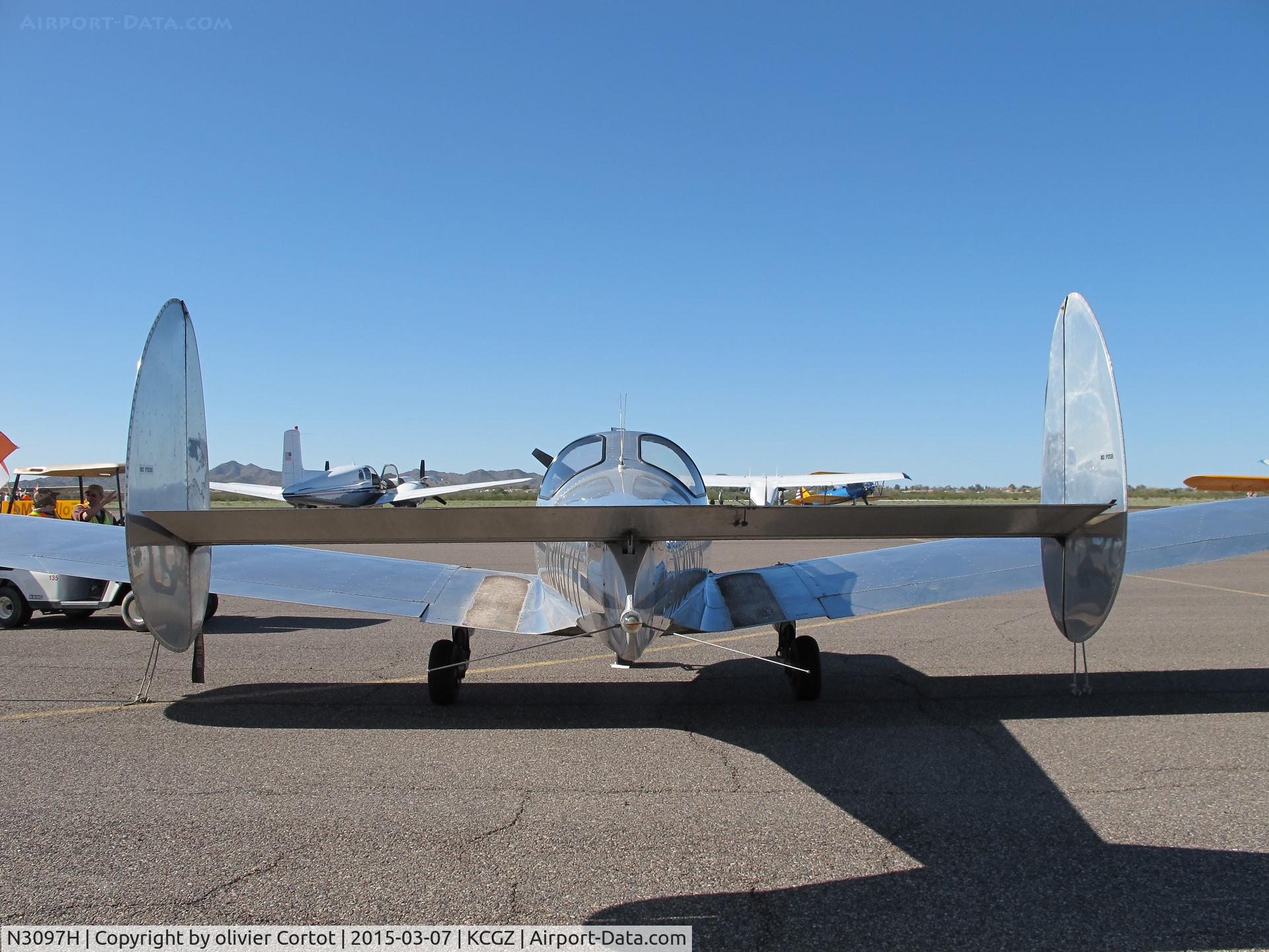 N3097H, 1946 Erco 415C Ercoupe C/N 3722, rear view
