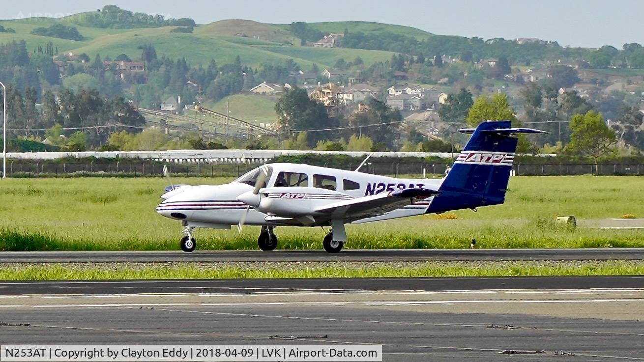 N253AT, 2001 Piper PA-44-180 Seminole C/N 4496057, Livermore Airport California 2018.